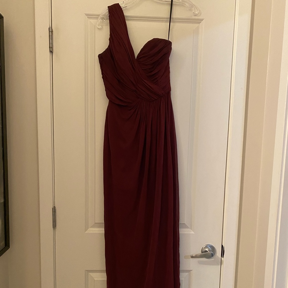 Lovely one shoulder bridesmaid/prom/ formal dress